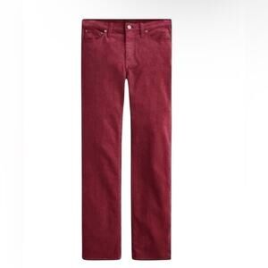 J. Crew High-Rise Slim Demi-Boot Corduroy Pant Size 26 Tall Burgundy